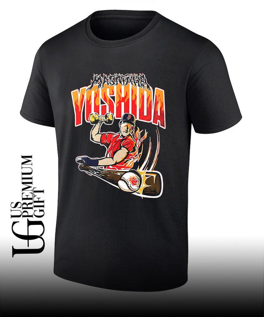 Masataka Yoshida Boston Red Sox MLB Baseball Athlete Masataka Yoshida Flames shirt