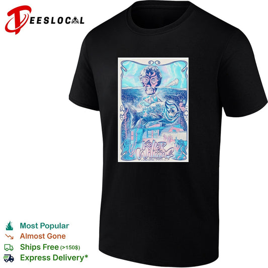 Masked underwater superhero giant fish city concert framed poster art shirt