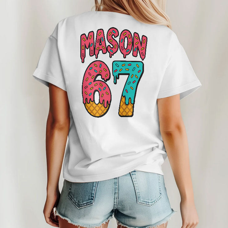 Mason 67 Ice Cream Cute Meme Six Seven T Shirt