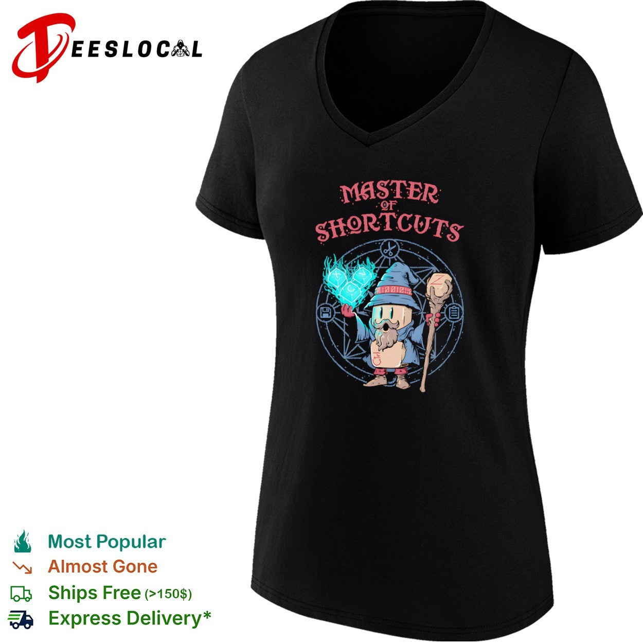 Master of Shortcuts the wizard of keyboard shortcuts specializing shirt