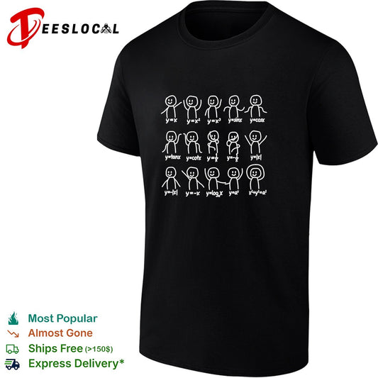 Math functions stick figures meme shirt