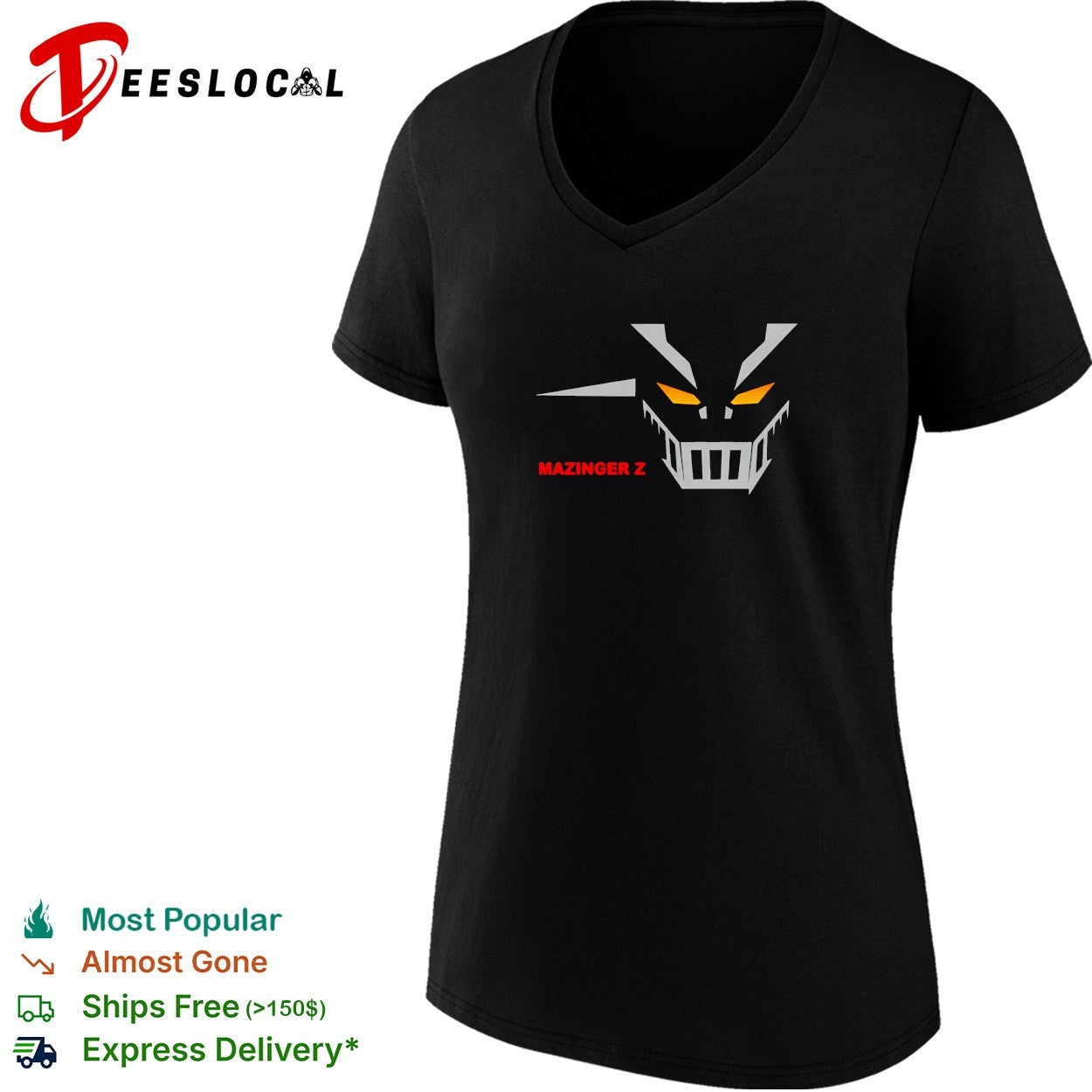 Mazinger Z robot face logo shirt