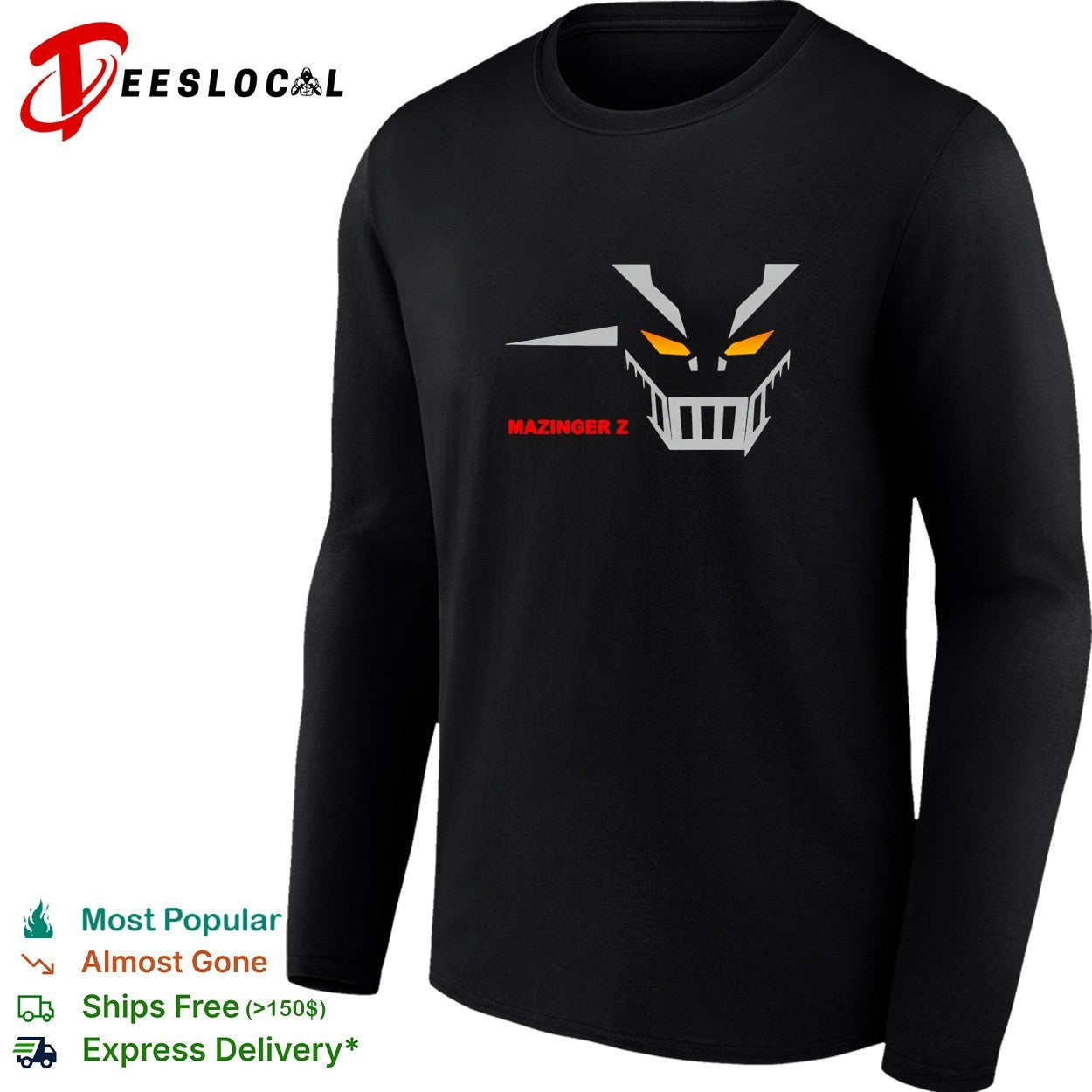 Mazinger Z robot face logo shirt