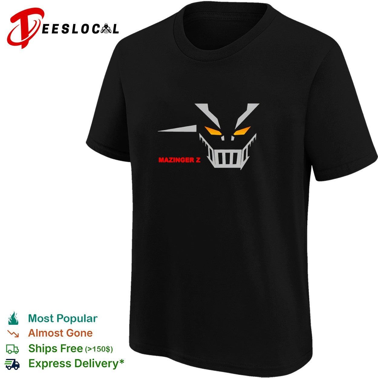 Mazinger Z robot face logo shirt