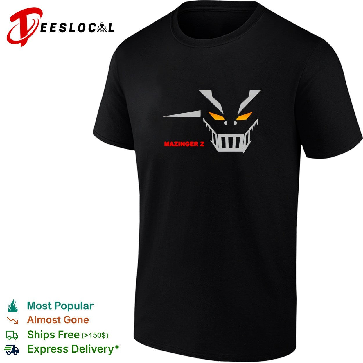 Mazinger Z robot face logo shirt