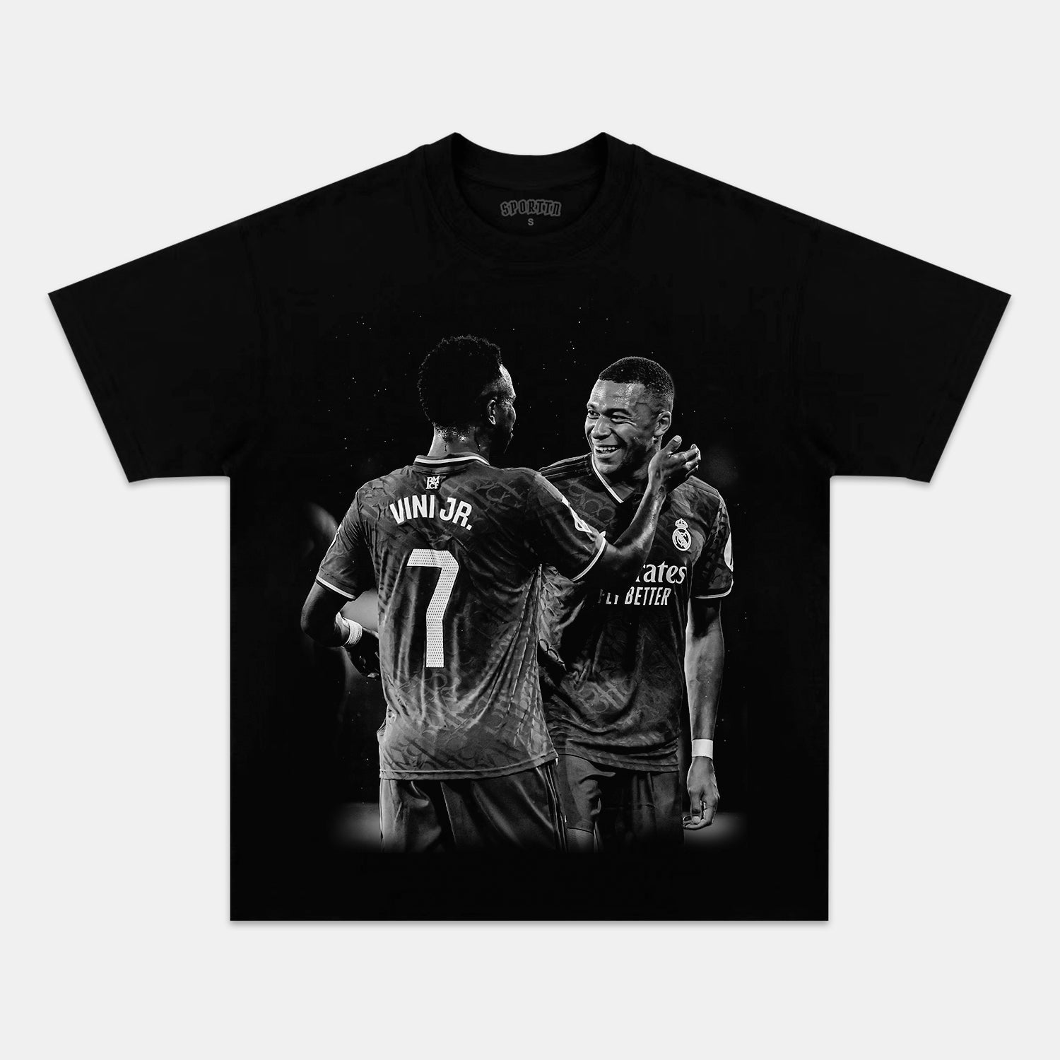MBAPPÃ‰ & VINÃCIUS JÃšNIOR TEE Style001 - clothing by TeeHivey.com (Image 1)