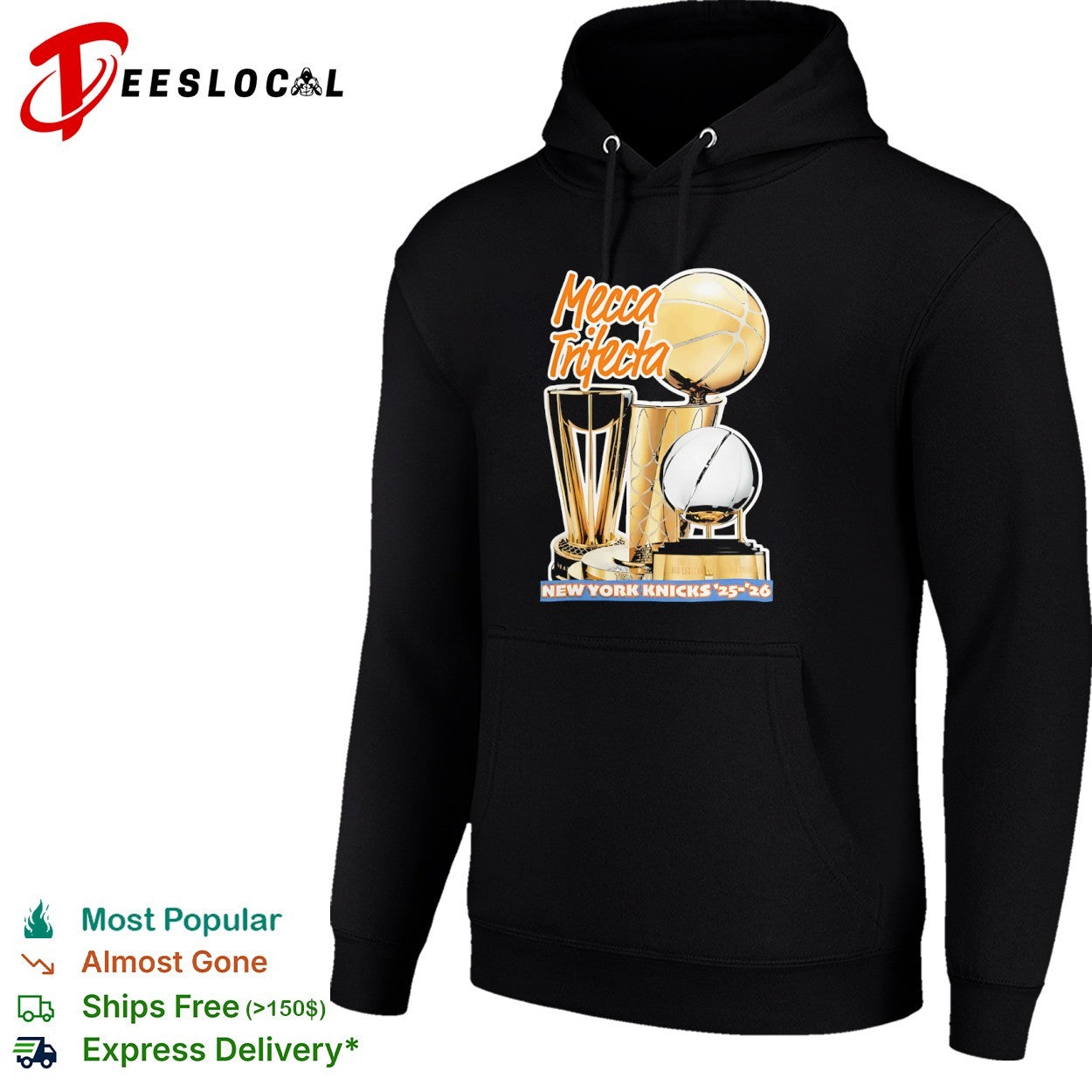 Mecca Trifecta New York Knicks 2026 Eastern Conference Trophy shirt