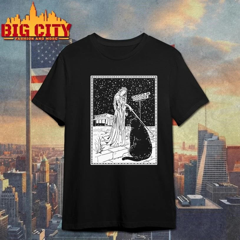 Medieval Cat Waffle House Tarot Style T Shirt
