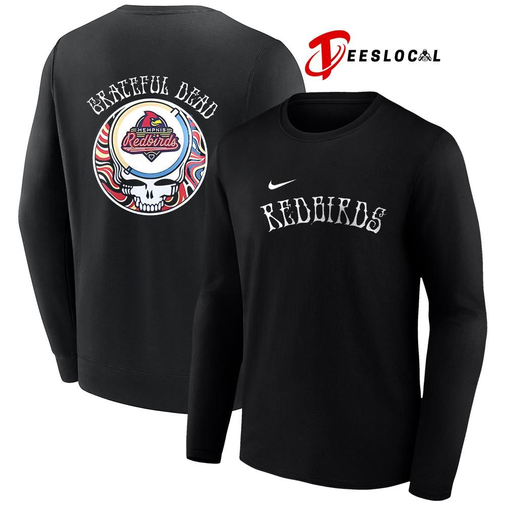 Memphis Redbirds x Grateful Dead Triple A logo shirt