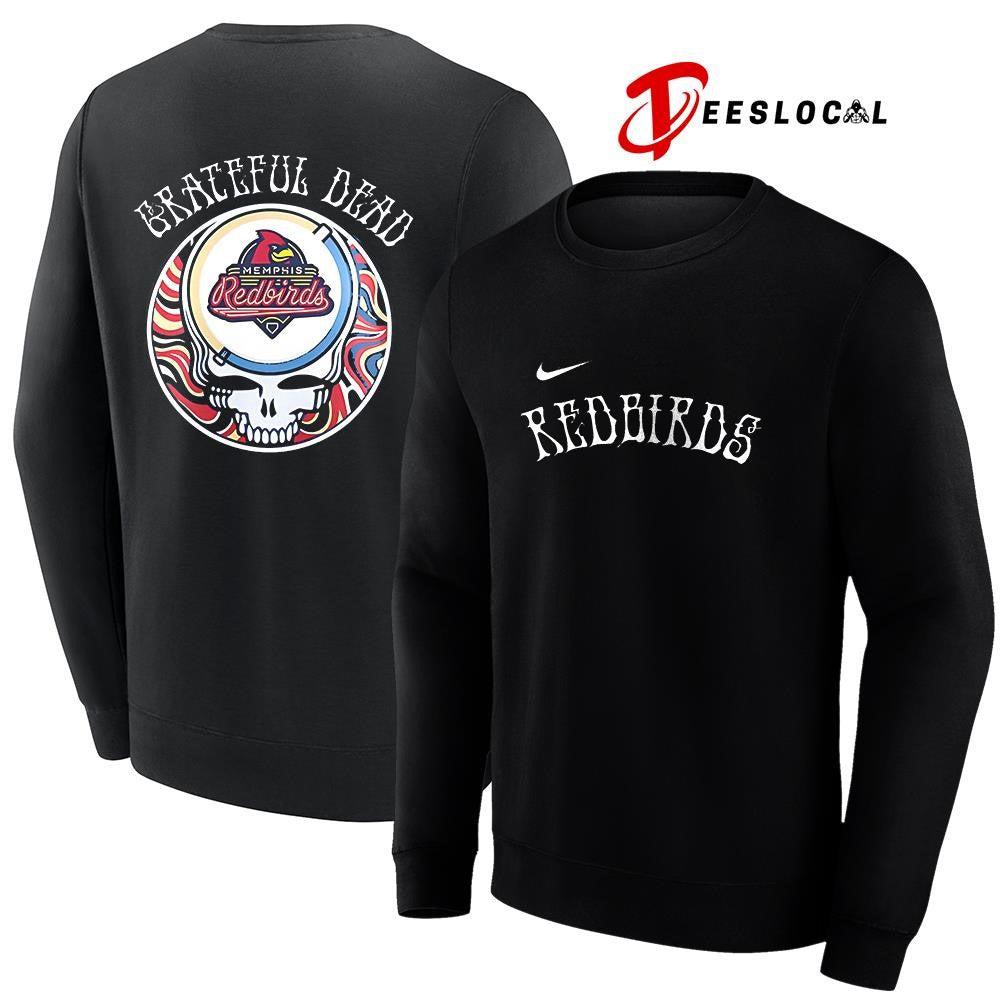 Memphis Redbirds x Grateful Dead Triple A logo shirt