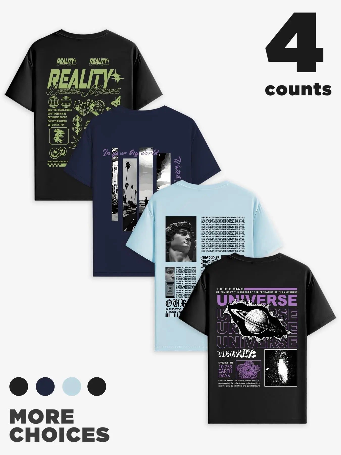 Men's Letter Print Round Neck Graphic Tee, Regular Fit Casual Short Sleeve T-shirt for Summer, Men's Top for Daily Wear