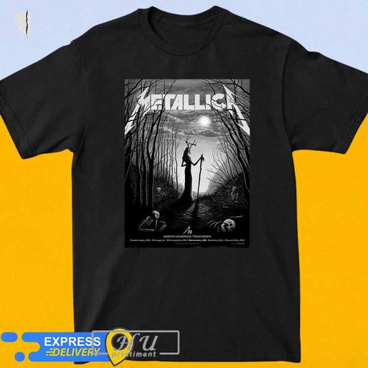 Metallica M72 Edmonton Sara Deck Artworks North America Tour Poster - clothing by TeeHivey.com