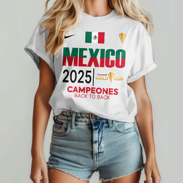 Mexico 2025 Concacaf Gold Cup Campeones T Shirt