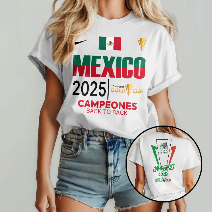 Mexico 2025 Concacaf Gold Cup Campeones T Shirt