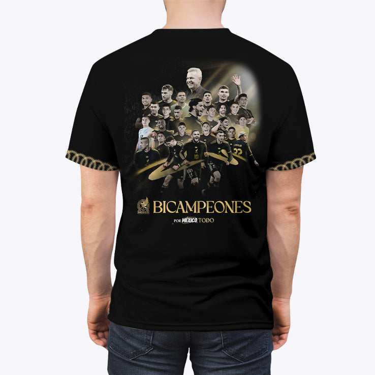 Mexico 2025 Concacaf Gold Cup Champions Bicampeones All Over Print Unisex T Shirt