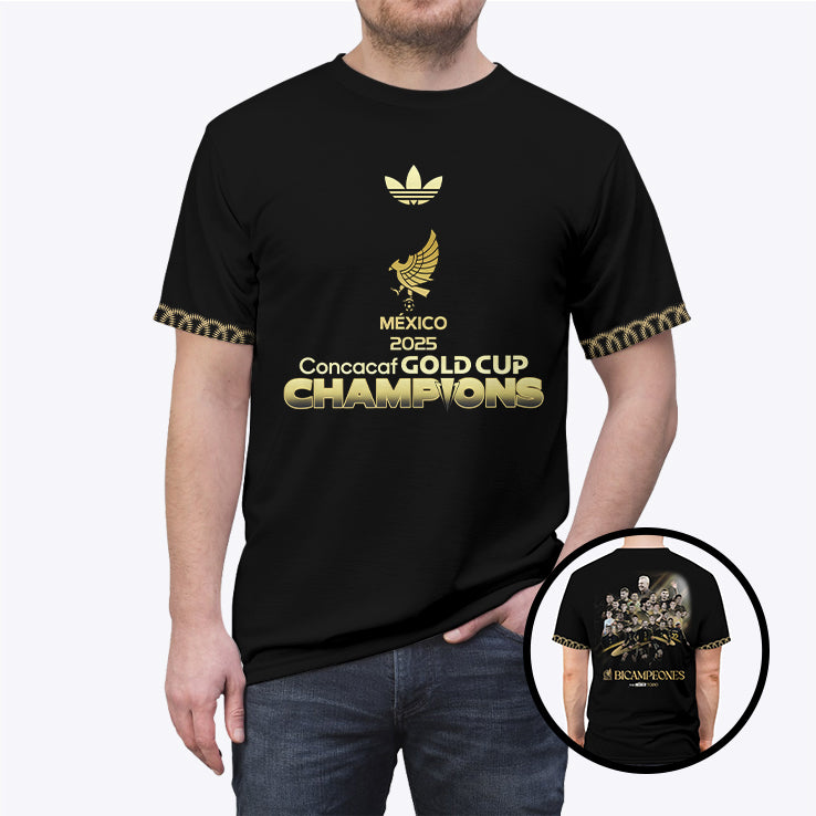 Mexico 2025 Concacaf Gold Cup Champions Bicampeones All Over Print Unisex T Shirt