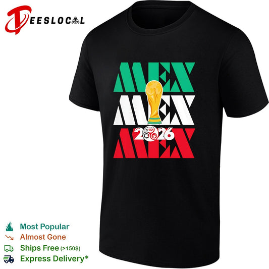 Mexico 2026 World Cup FIFA Football Soccer Trophy Logoshirt