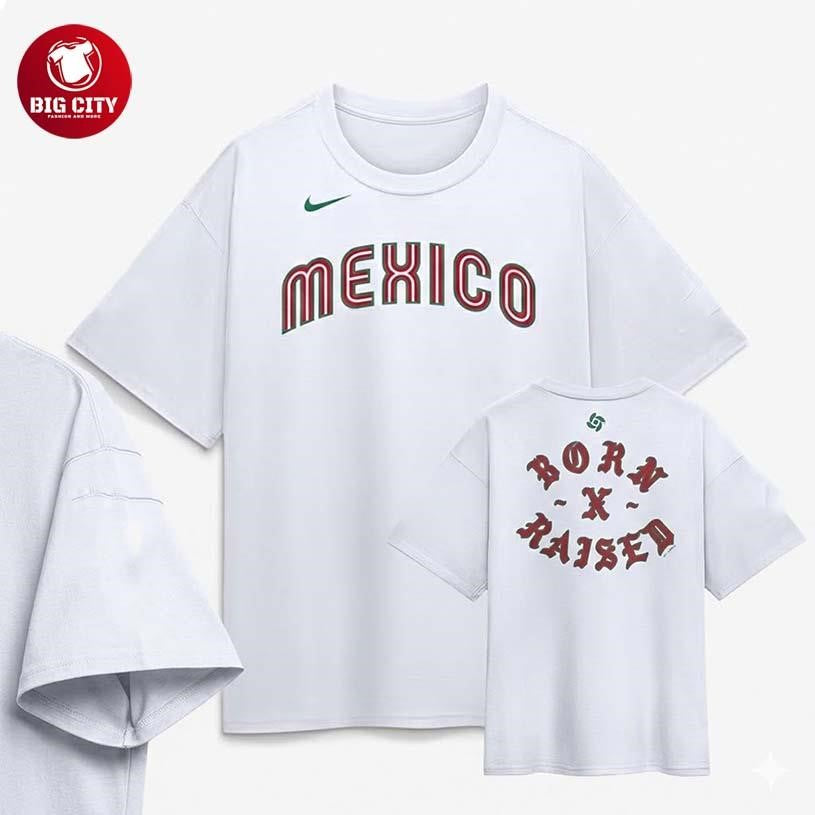 Mexico Born And Raised 2026 World Baseball Complex Two Sided Shirt