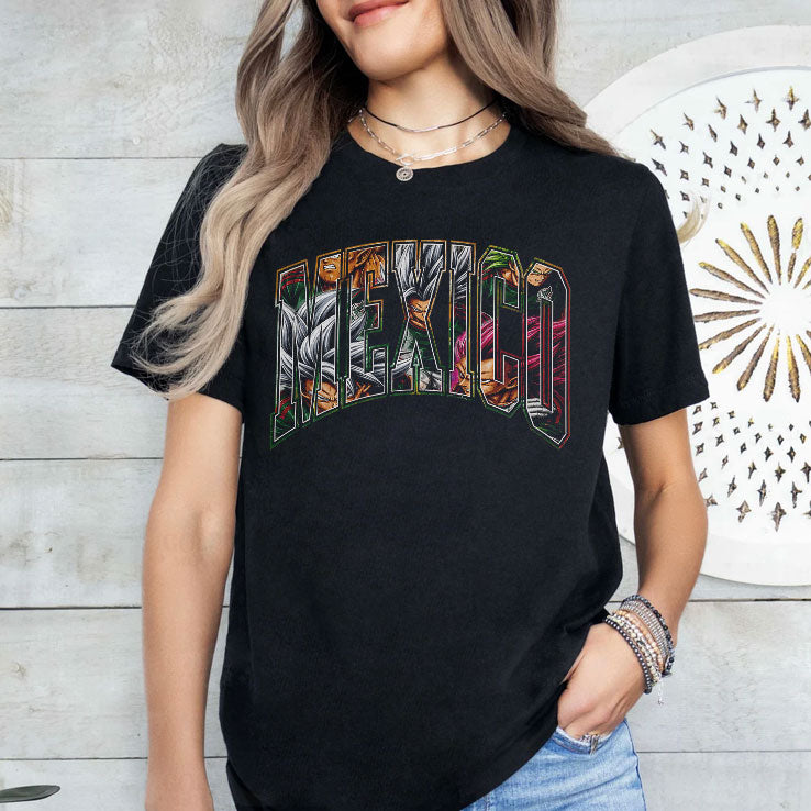 Mexico Dragon Anime Soccer Squad Shirt