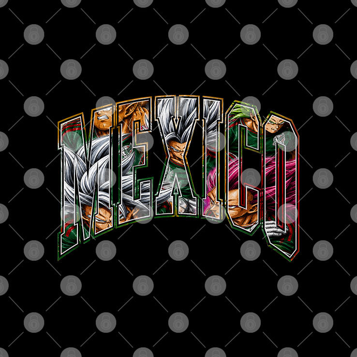 Mexico Dragon Anime Soccer Squad Shirt