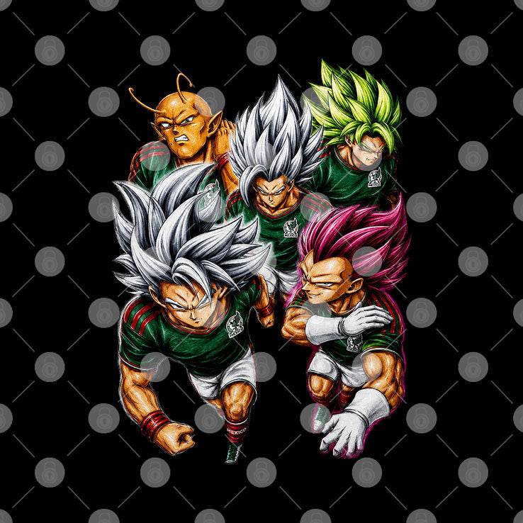 Mexico Dragon Anime Soccer Squad Shirt