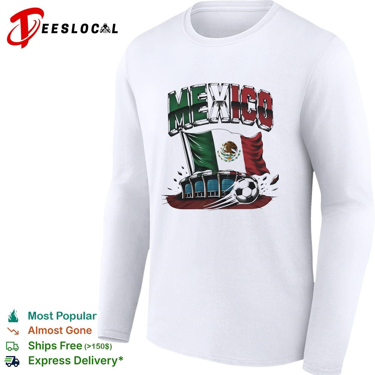 Mexico soccer ball shirt