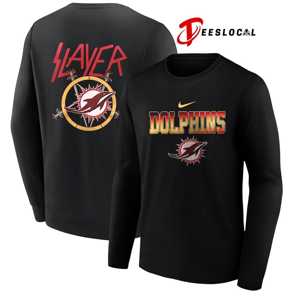 Miami Dolphins x Slayer logo shirt