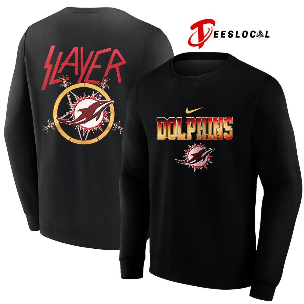 Miami Dolphins x Slayer logo shirt