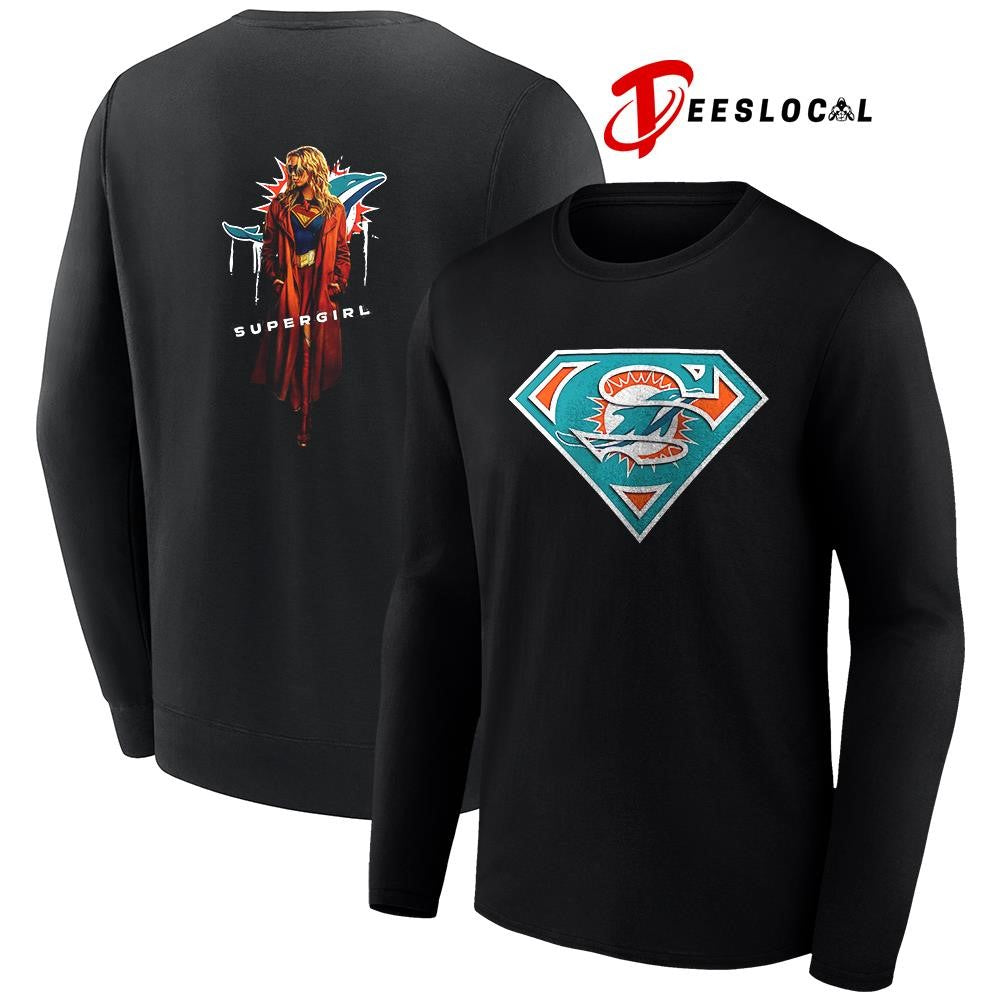 Miami Dolphins x Supergirl graphic shirt