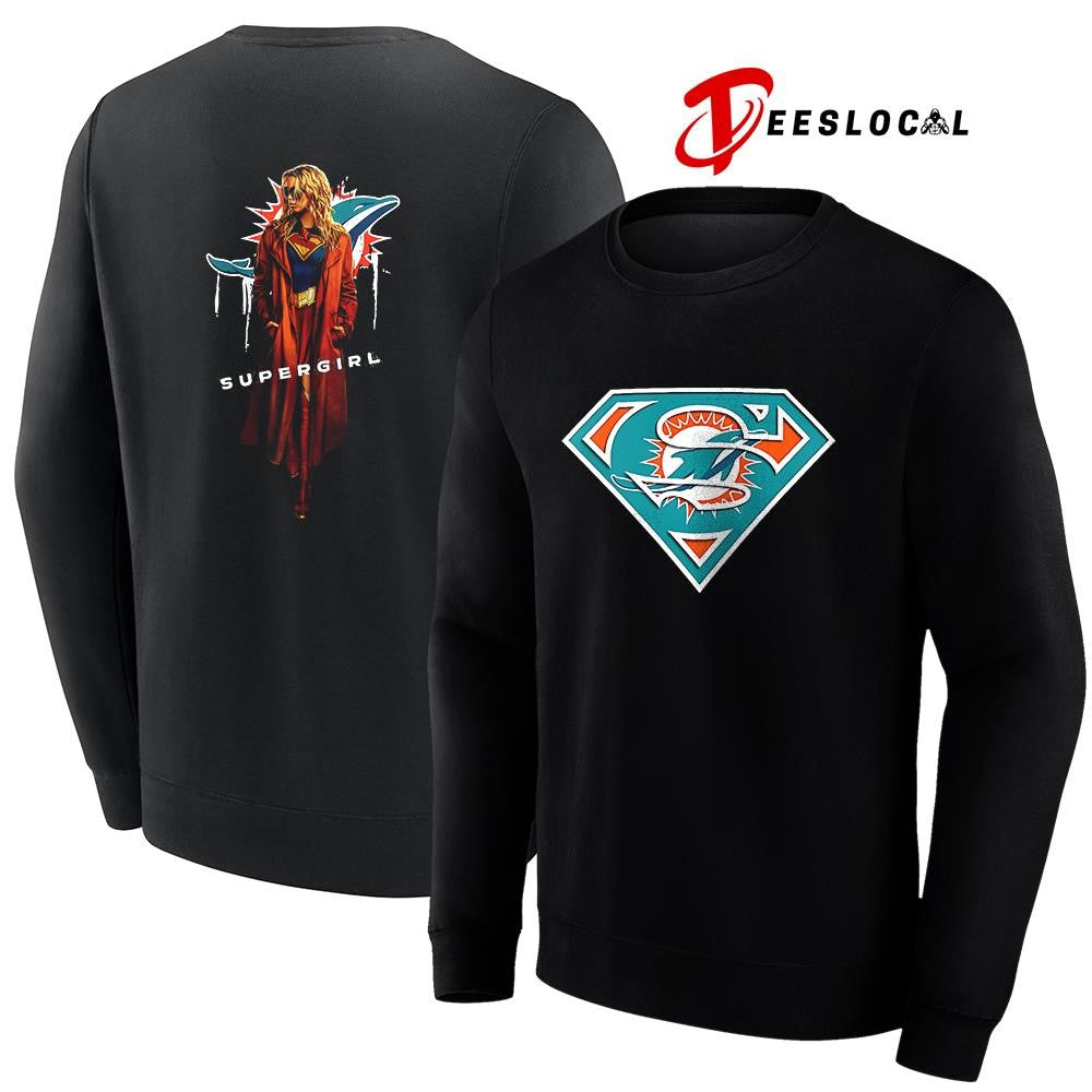 Miami Dolphins x Supergirl graphic shirt