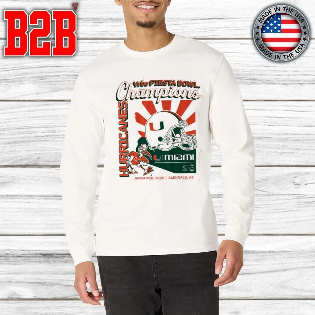 Miami Football CFP Fiesta Bowl Champions Shirt