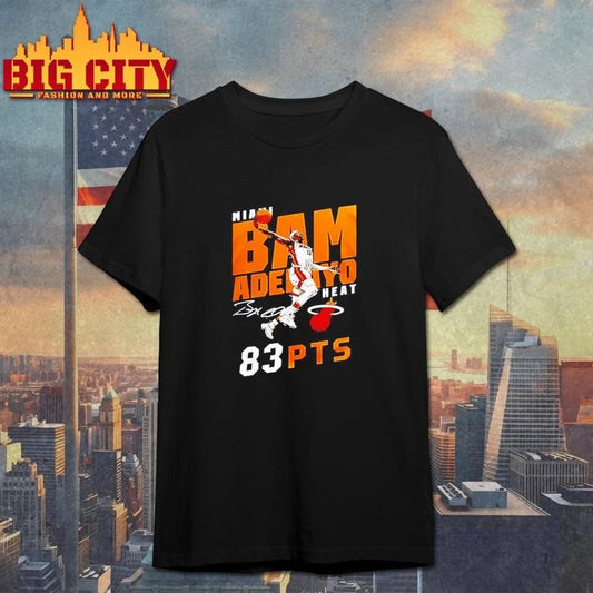 Miami Heat Adebayo 2026 Celebarte 83 Points History graphic Shirt