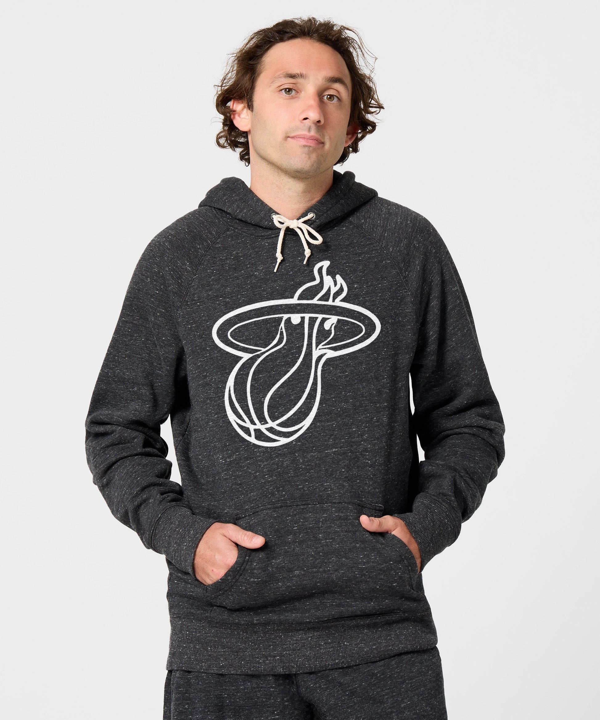 Miami Heat Blacktop Logo Hoodie