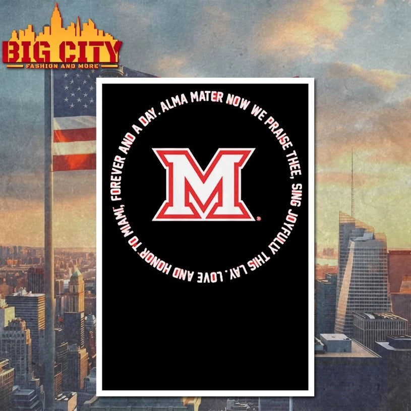 Miami OH RedHawks Fight Song Lyrics T-shirt