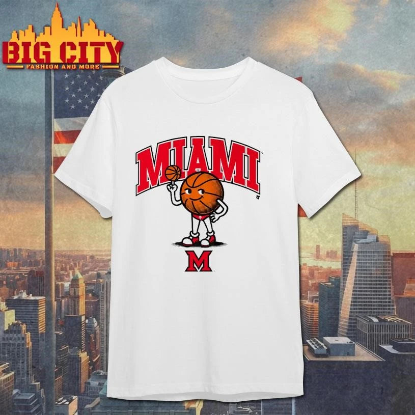 Miami (OH) RedHawks Swimsuit Basketball Graphic Art Shirt