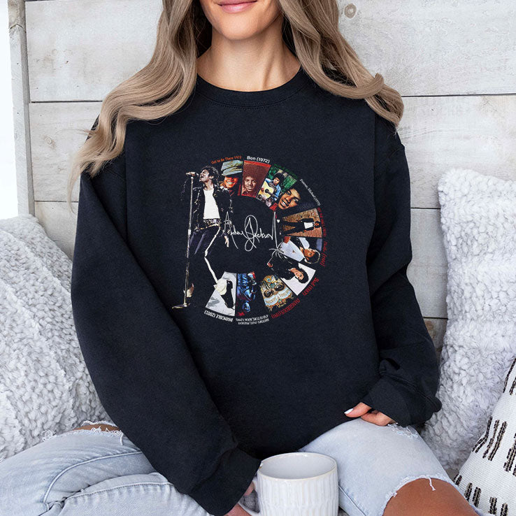 Michael Jackson Signature Album Timeline T Shirt