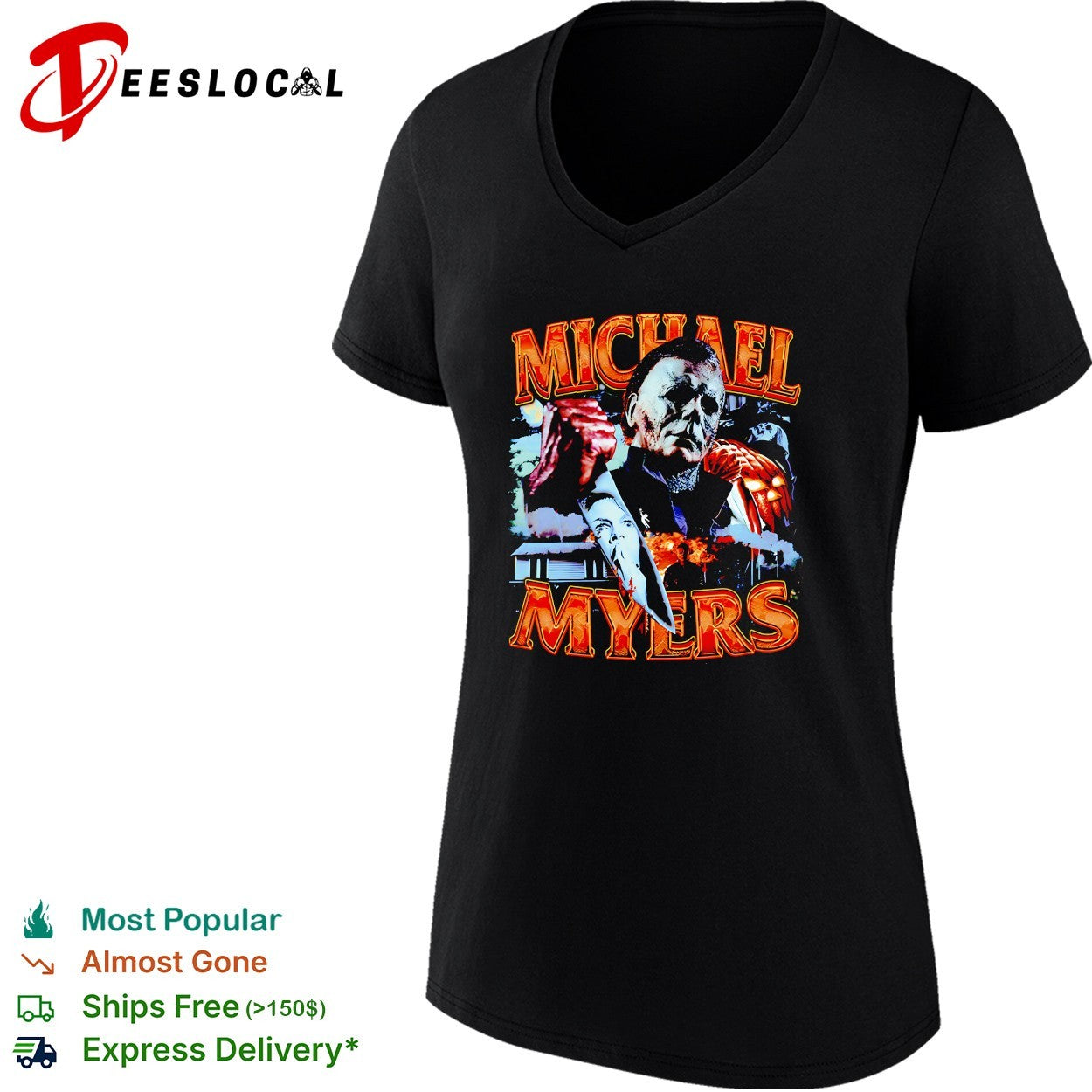 Michael Myers horror collage shirt
