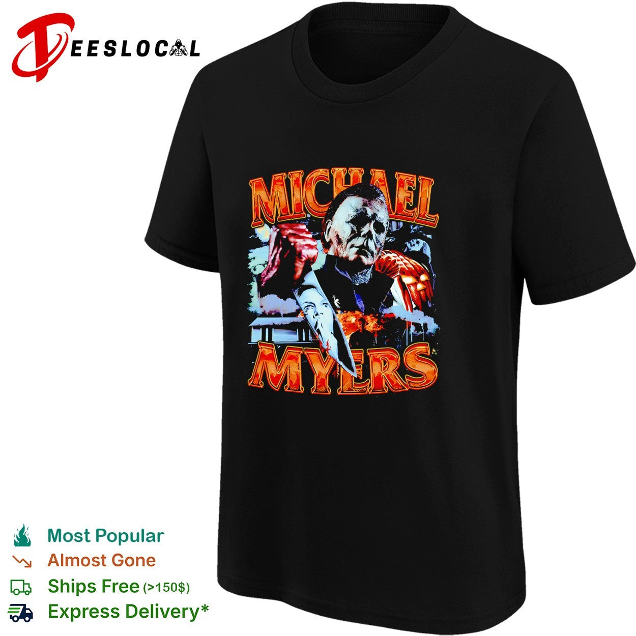 Michael Myers horror collage shirt