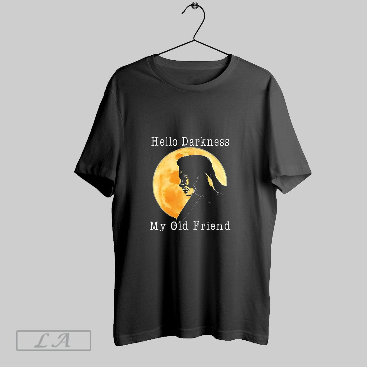 Michael Myers Killer In The Moonlight Hello Darkness My Old Friend Halloween Character - clothing by TeeHivey.com