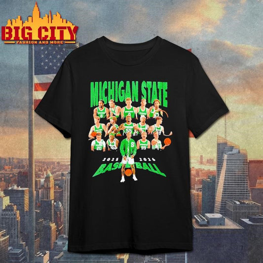 Michigan State Spartans men’s basketball 2025 2026 team members Shirt