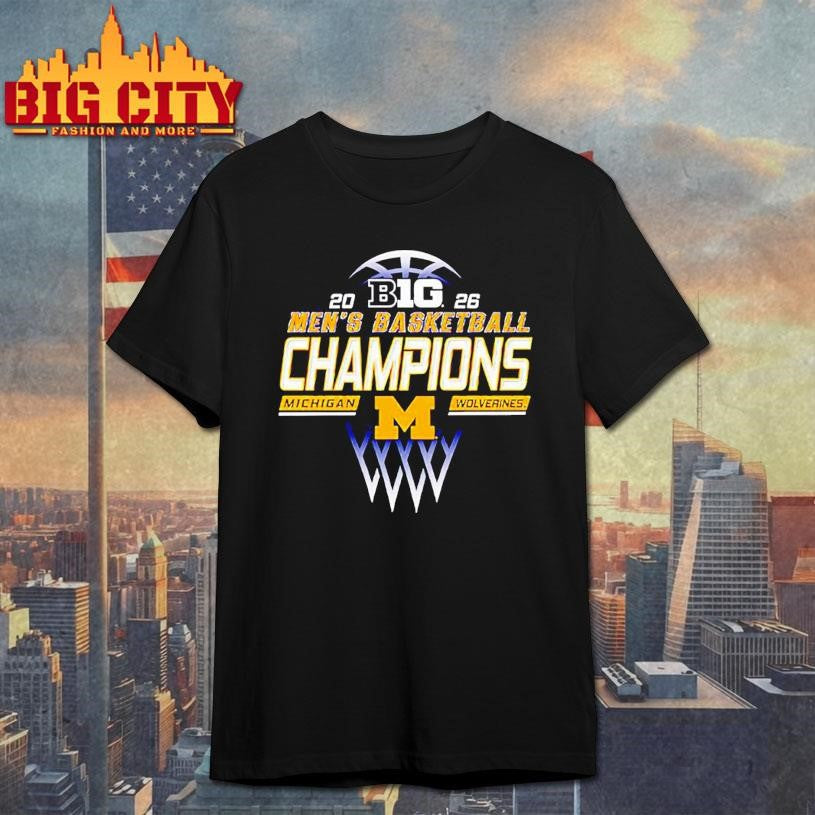 Michigan Wolverines 2026 Big Ten Men’s Basketball graphic Shirt