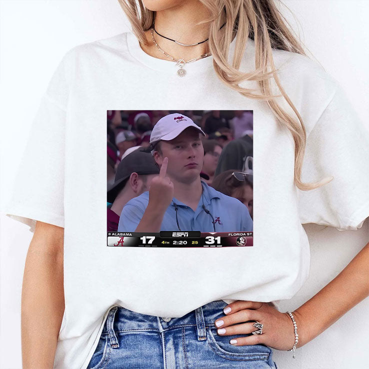 Middle Finger Alabama Fan Viral Meme T Shirt