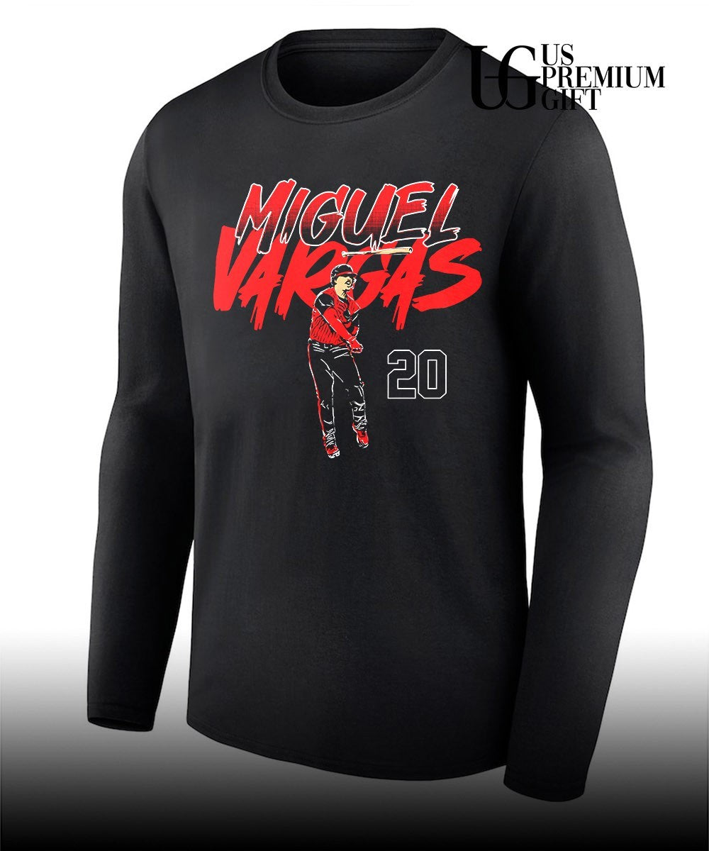 Miguel Vargas Chicago White Sox baseball slugger swing number shirt