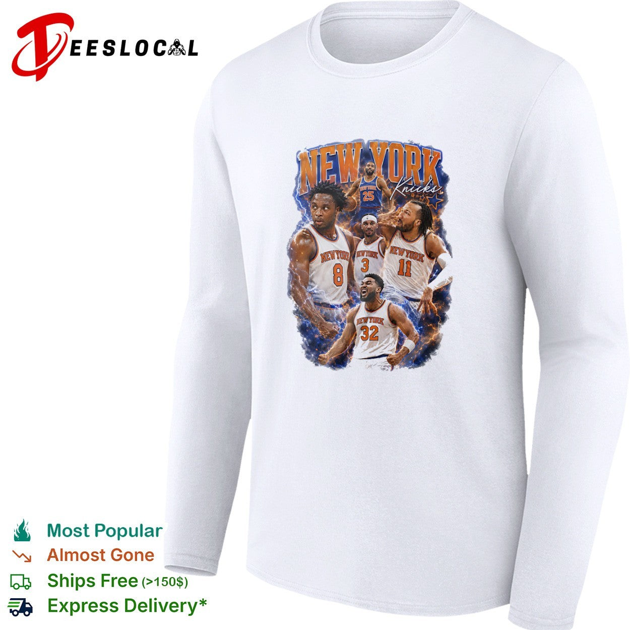 Mikal Bridges Josh Hart Jalen Brunson Karl Anthony Towns New York Knicks shirt