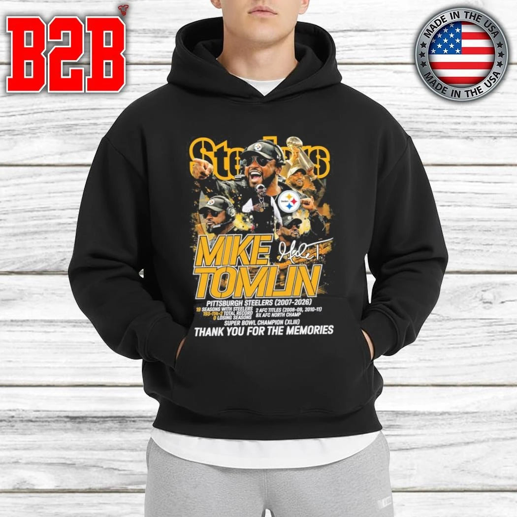 Mike Tomlin 2007 2026 Thank You For The Memories Signature Shirt