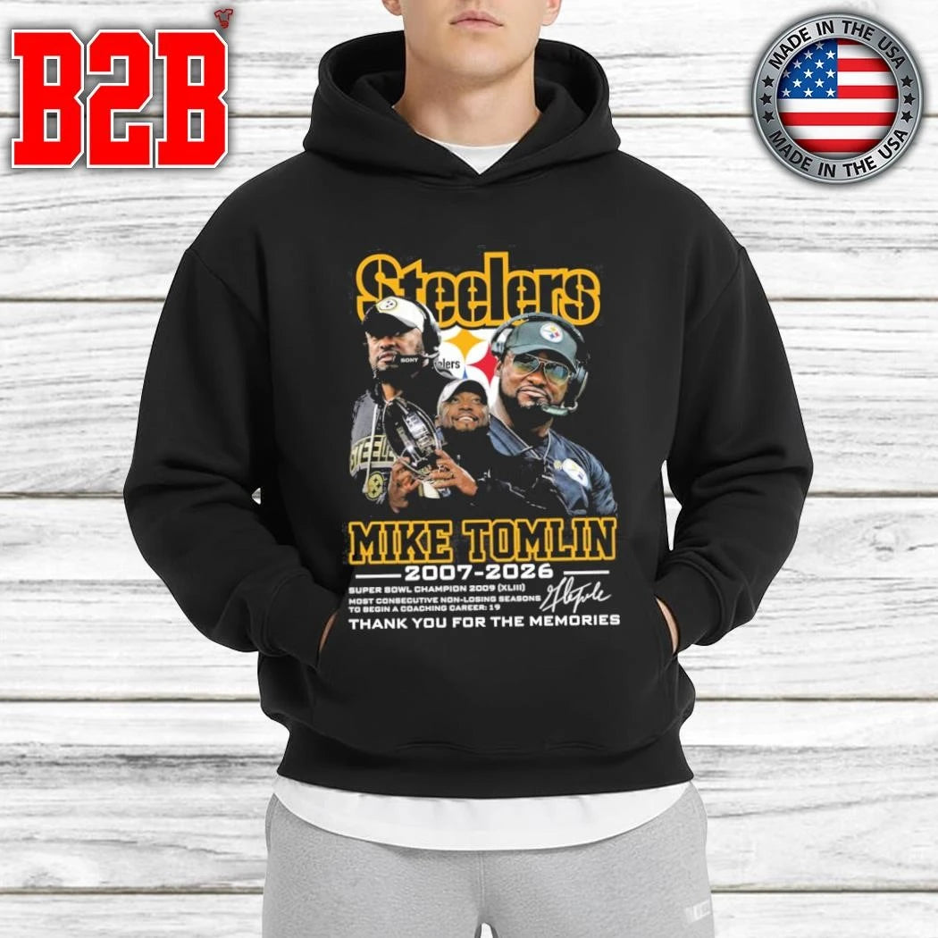 Mike Tomlin Steelers 2007 2026 Thank You For The Memories Shirt