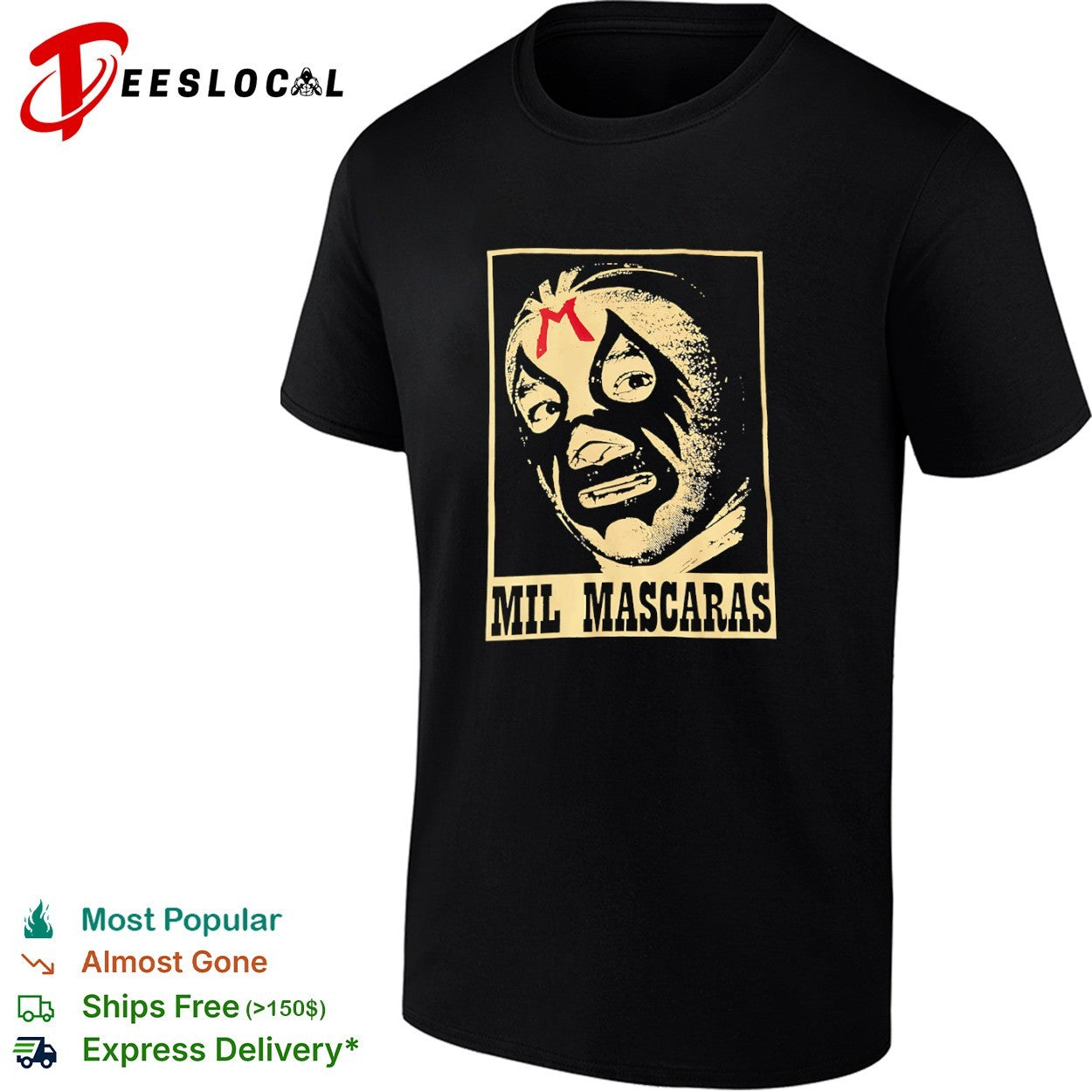 Mil Mascaras Luchador Wrestling Legend Lucha Libre Mexican Wrestling shirt
