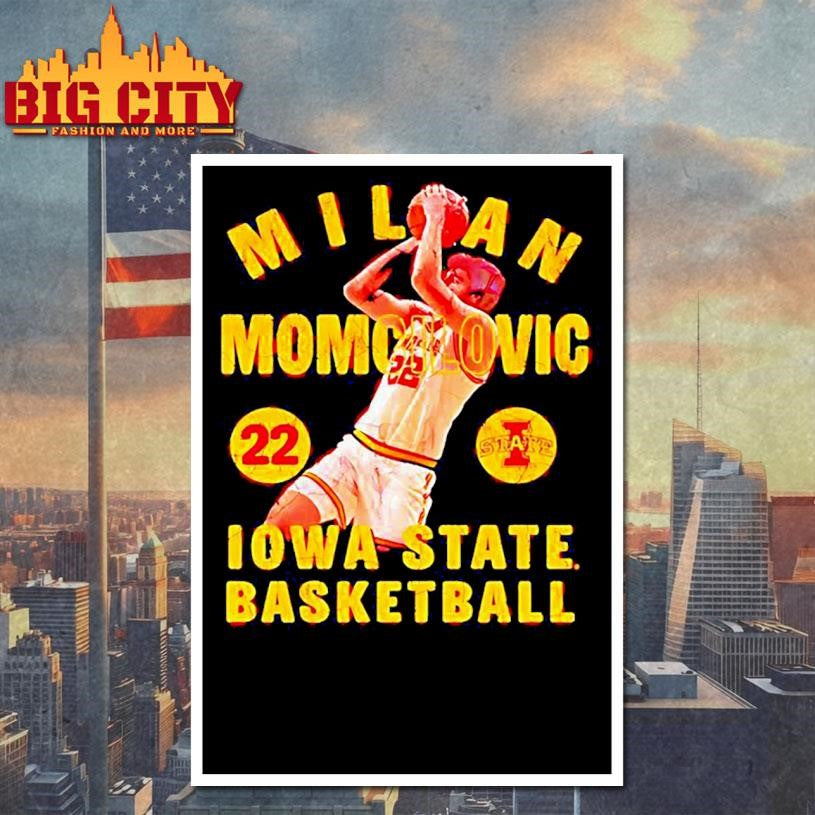 Milan Momcilovic Iowa State Cyclones Illustrated 26 Shirt