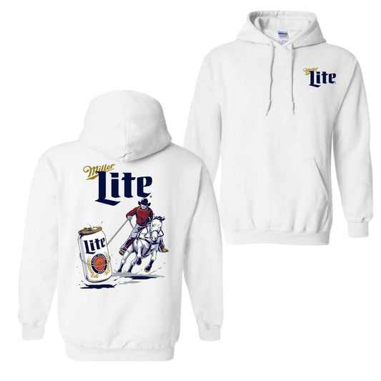 Miller Lite Rodeo 2 Sided T-Shirt Sweatshirt Hoodie, Miller Lite unisex hoodie For Men, For Women Fabric Menswear