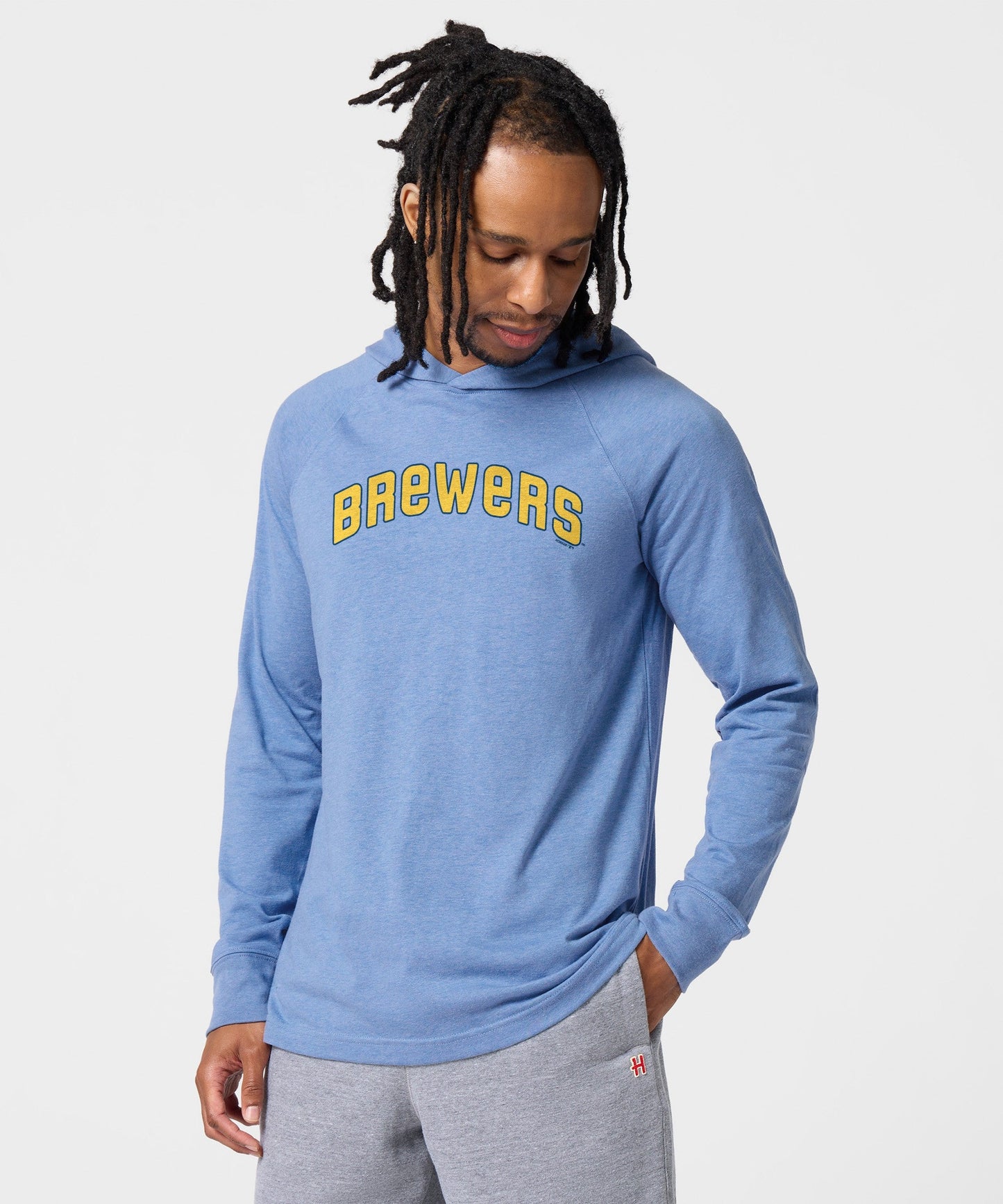Milwaukee Brewers Jersey Logo '70 Lightweight Hoodie